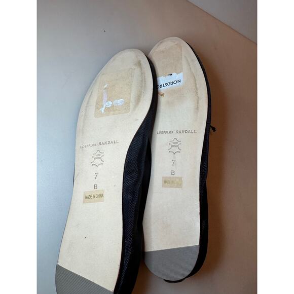 Loeffler Randall Landon Black Mesh Ballet Flats - Size 7 - Picture 5 of 8